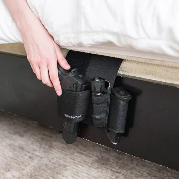 Concealed Pistol Holster Under Car Bed Desk Seat Bedside Mattress Gun Holster 