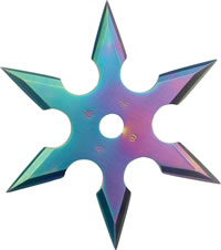 Rainbow Throwing Star