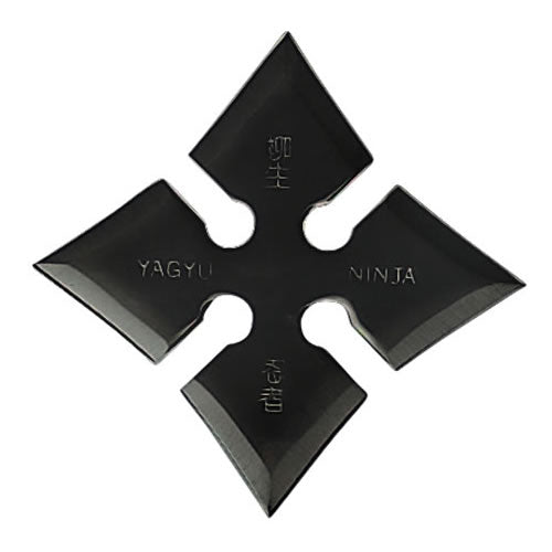 Black version of moon throwing star