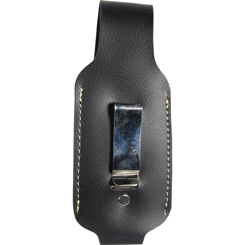 4oz pepper spray holster back view showing belt clip attachment for hands-free carry