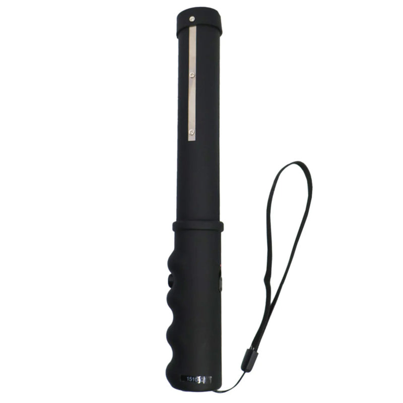 Mini Lightning Rod stun baton showing finger-indented handle grip