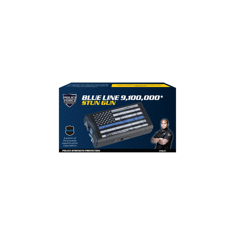 Police Force Blue Line 9,100,000 stun gun retail package