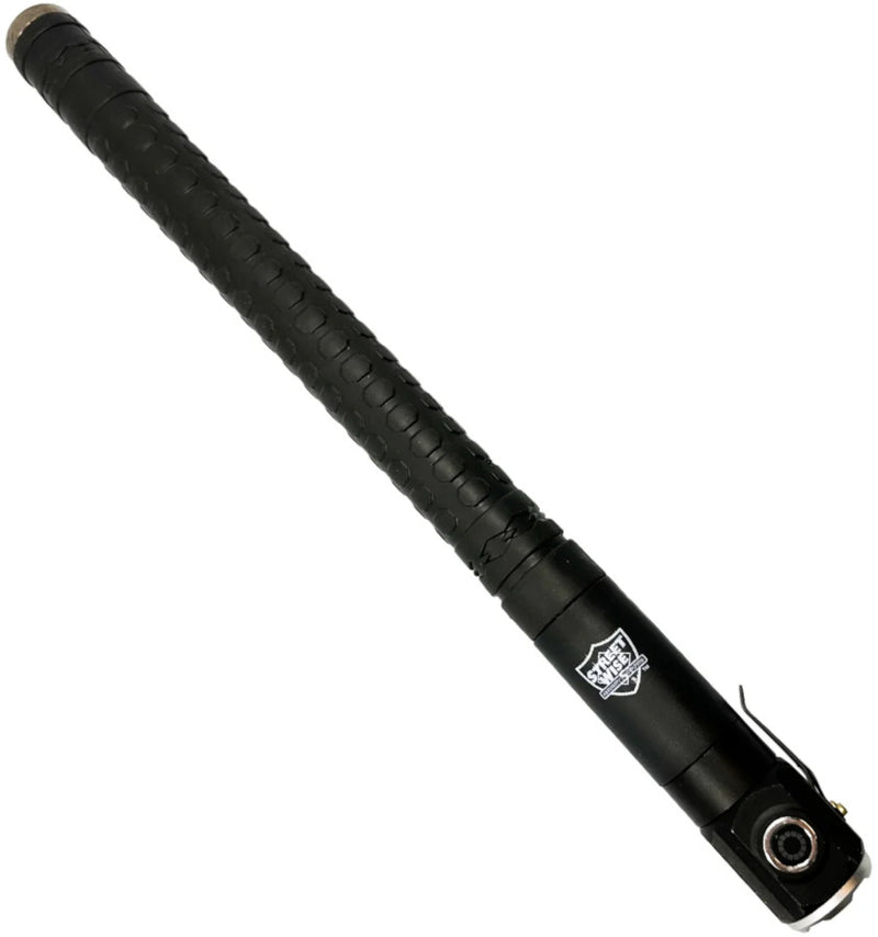 Push Button Extendable Baton with Flashlight