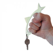 White Keychain Sharkey