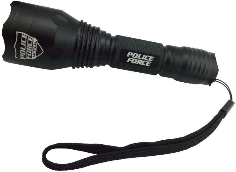 Police Force Tactical LED Flashlight — 1000 Lumen Self Defense