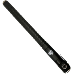 Push Button Expandable Baton with Flashlight