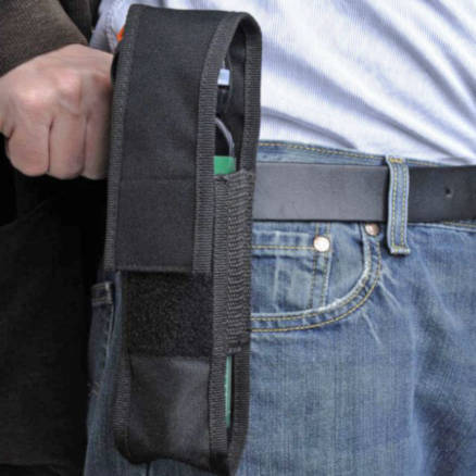 Bear Pepper Spray on Side in Holster