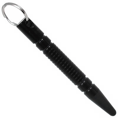 Kubotan Kubaton argent Aluminium 140*15mm Porte Clé Self Defense Survie  Tactique