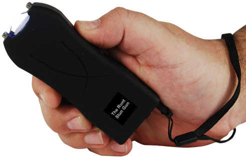 Black Runt Stun Gun Held in Hand