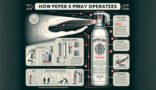 How does pepper spray work?