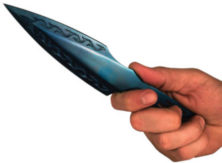 Blue Throwing Knives