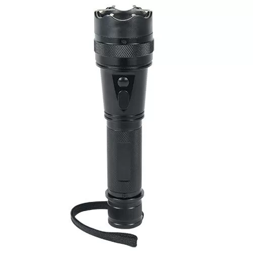 3" SMALLEST SQUEEZE STUN GUN 911 Black 18MV Rechargeable LED Flashlight Defense 