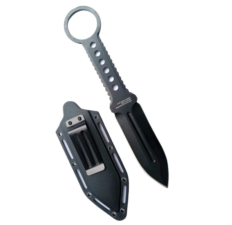 Boot Knife Double Edge with Sheath TBOTECH