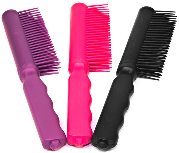 Hair Brush Knife - Concealed Blade ABS Plastic