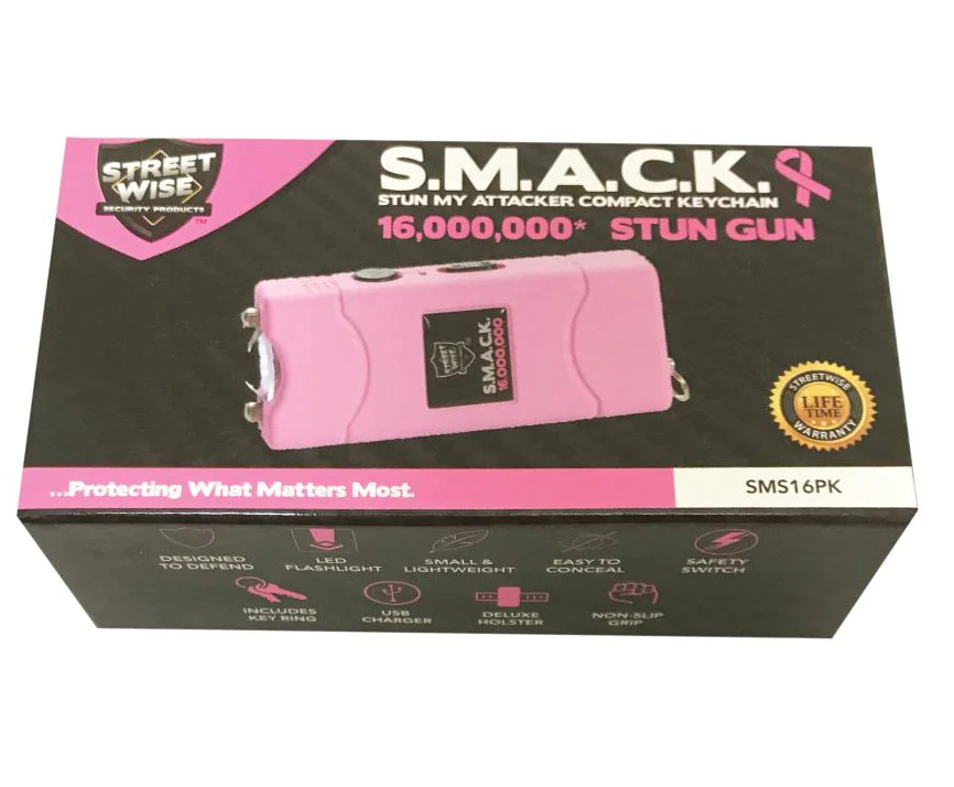 Keychain Stun Gun - 16M Volts SMACK Taser | TBOTECH