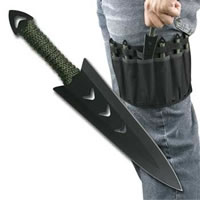 Throwing Knives with Leg Sheath