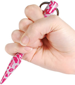 Pink Kubotan Keyring