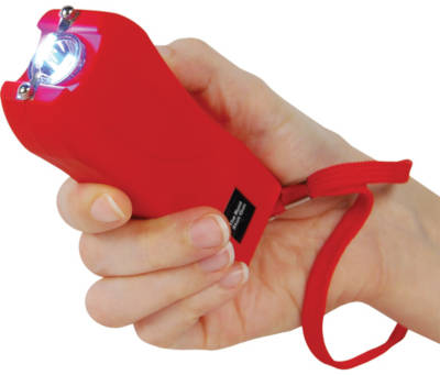 Red Runt Stun Gun in Hand