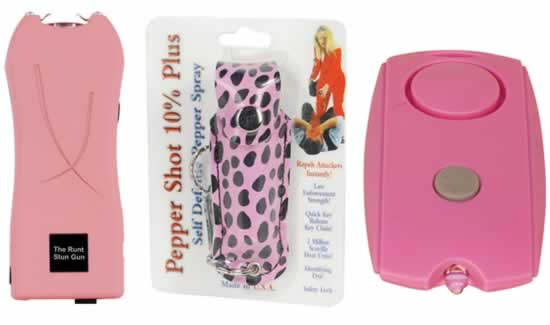 Self Defense Stun Gun, Pepper Spray, Personal Alarm