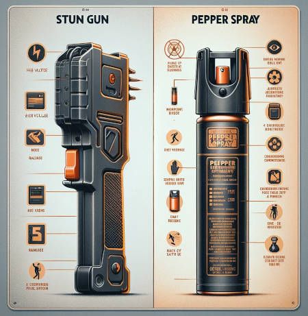 What is better for self defense, stun gun or pepper spray?