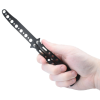 Butterfly Knife Trainer in Hand - Black