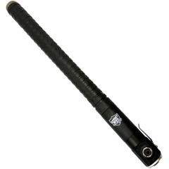 Push Button Expandable Baton with Flashlight