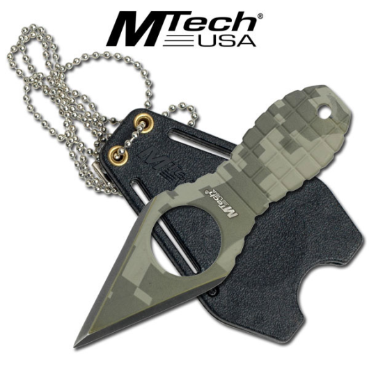 Digital Camo Tactical Neck Knife