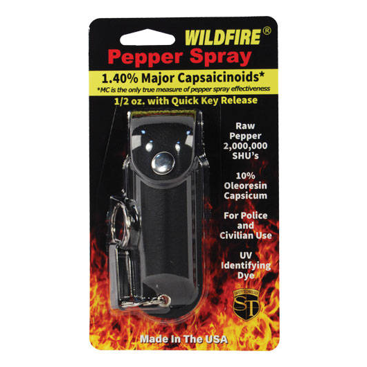 Pepper Spray Keychain - Black