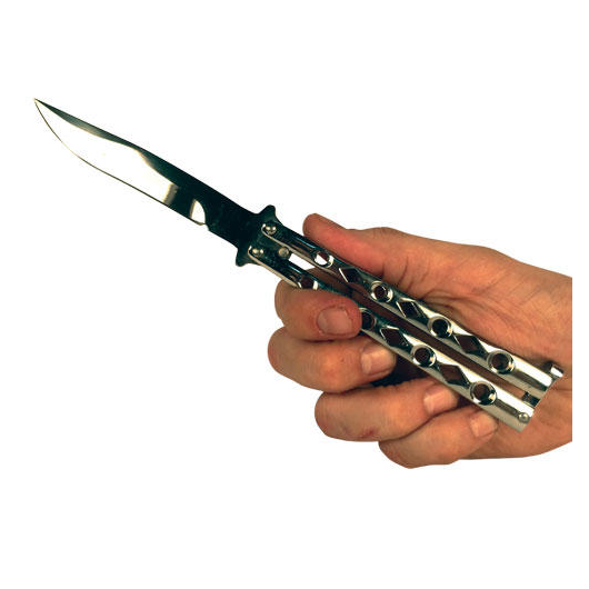 Silver Butterfly Knife