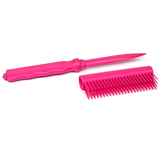 Pink Hairbrush Knife
