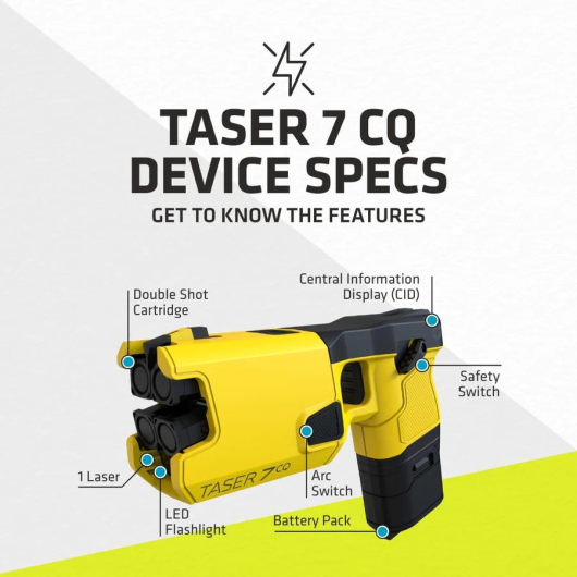 TASER 7 CQ Advanced NonLethal SelfDefense Device Free Shipping