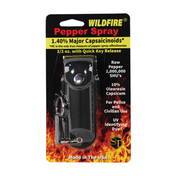 Pepper Spray Keychain - Black