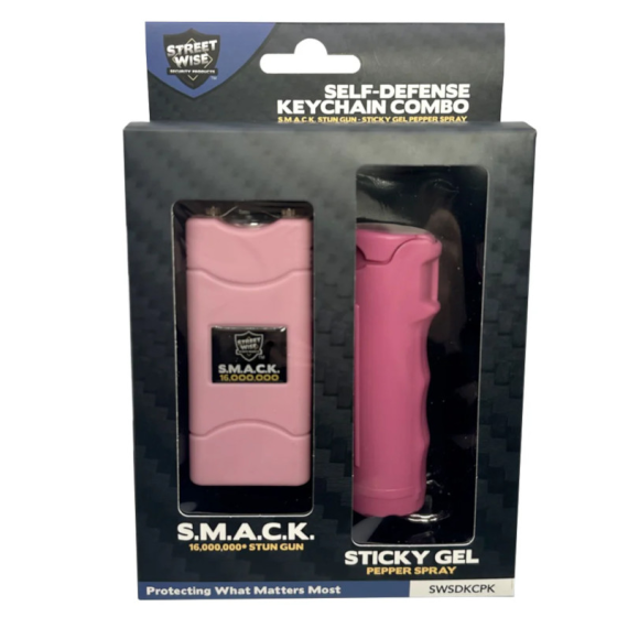 Pink Pepper Gel and Stun Gun Combo