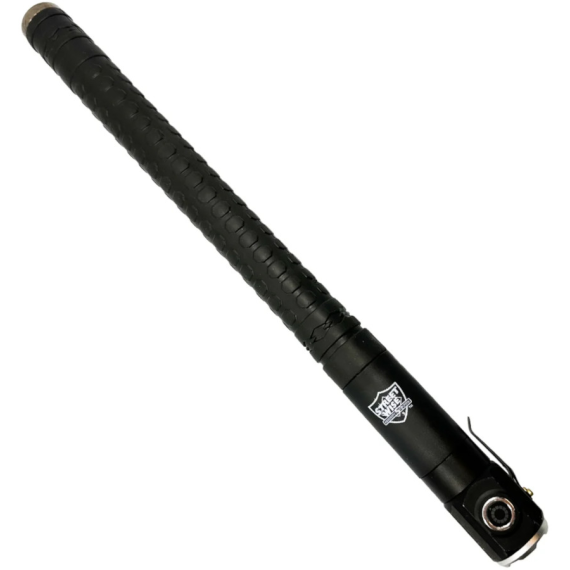 Push Button Expandable Baton with Flashlight