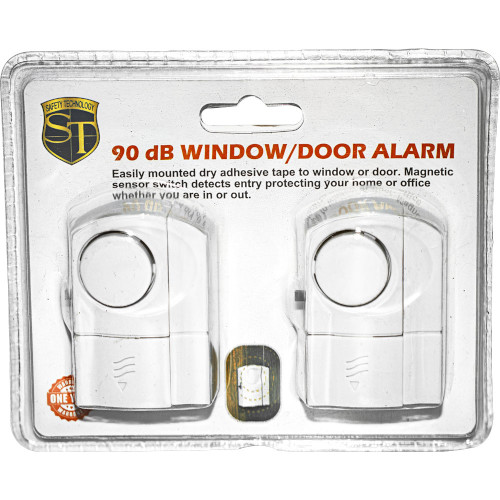 Window and door alarm sensors with on/off switch