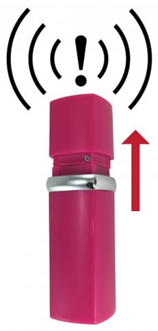 Women's Personal Alarm in a Lipstick Tube